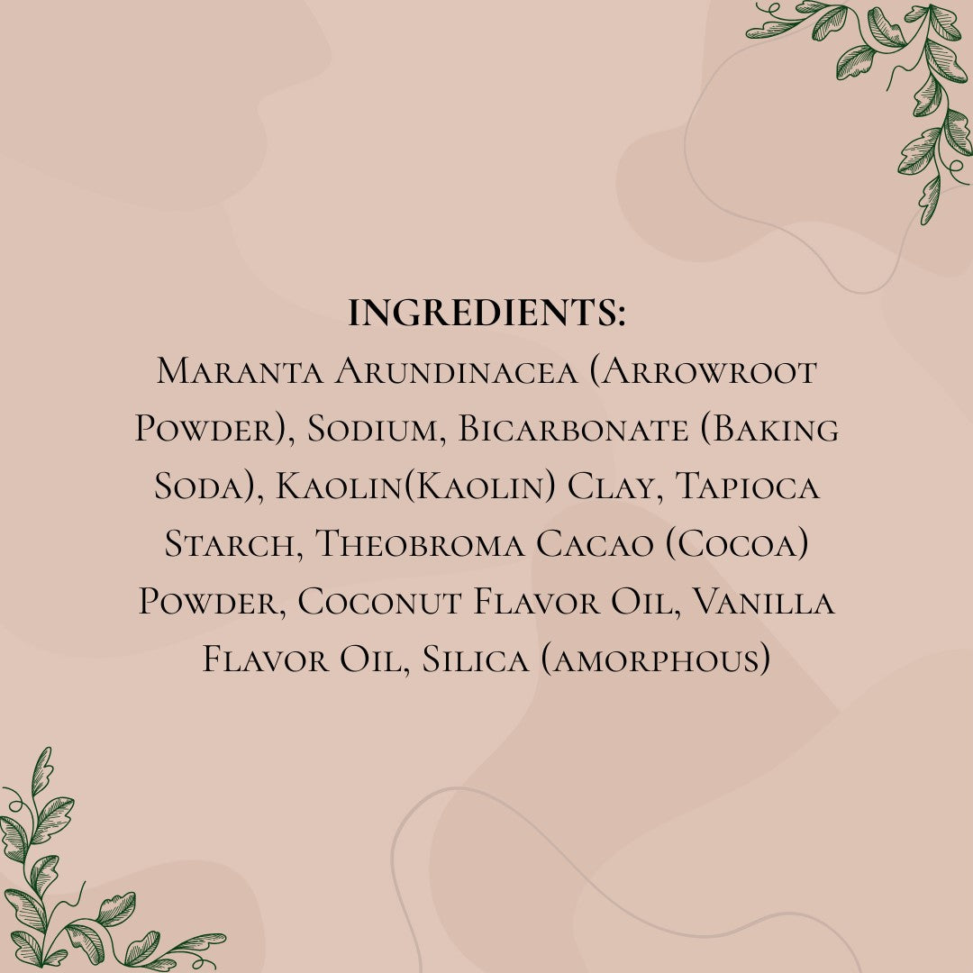 Coconut + Vanilla Dry Shampoo + Body Powder (dark hair)