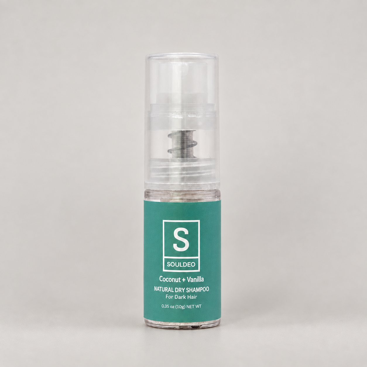 Coconut + Vanilla Dry Shampoo + Body Powder for Dark Hair Travel spray bottle 10 g