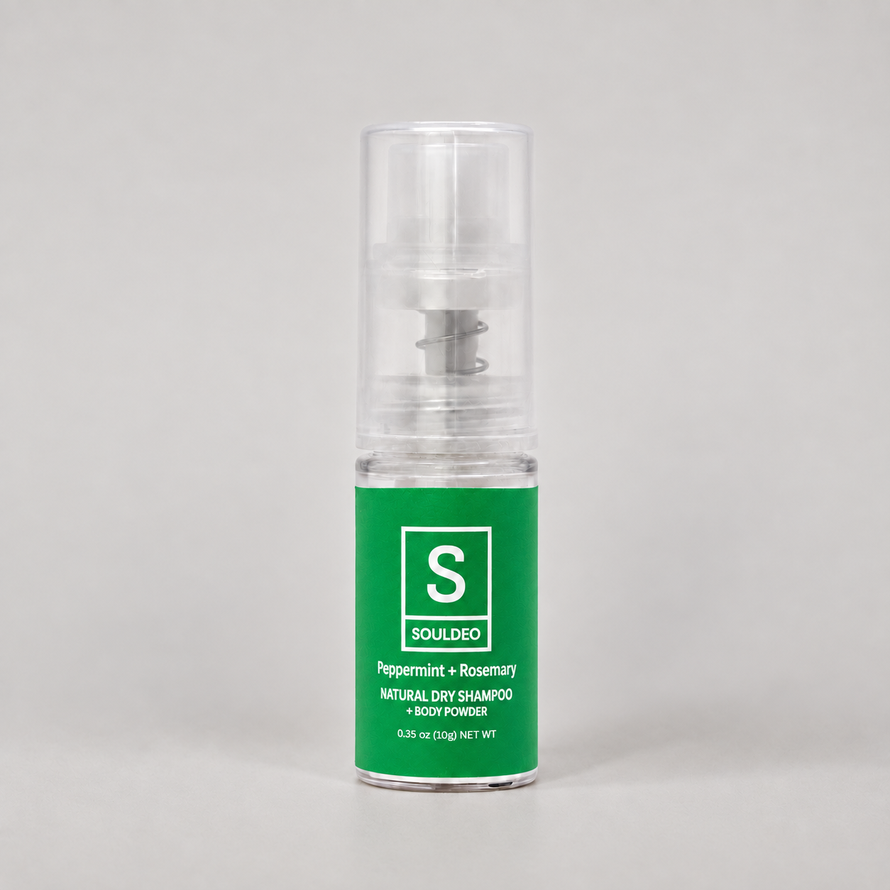 Peppermint + Rosemary Dry Shampoo + Body Powder Travel Spray bottle 10 g
