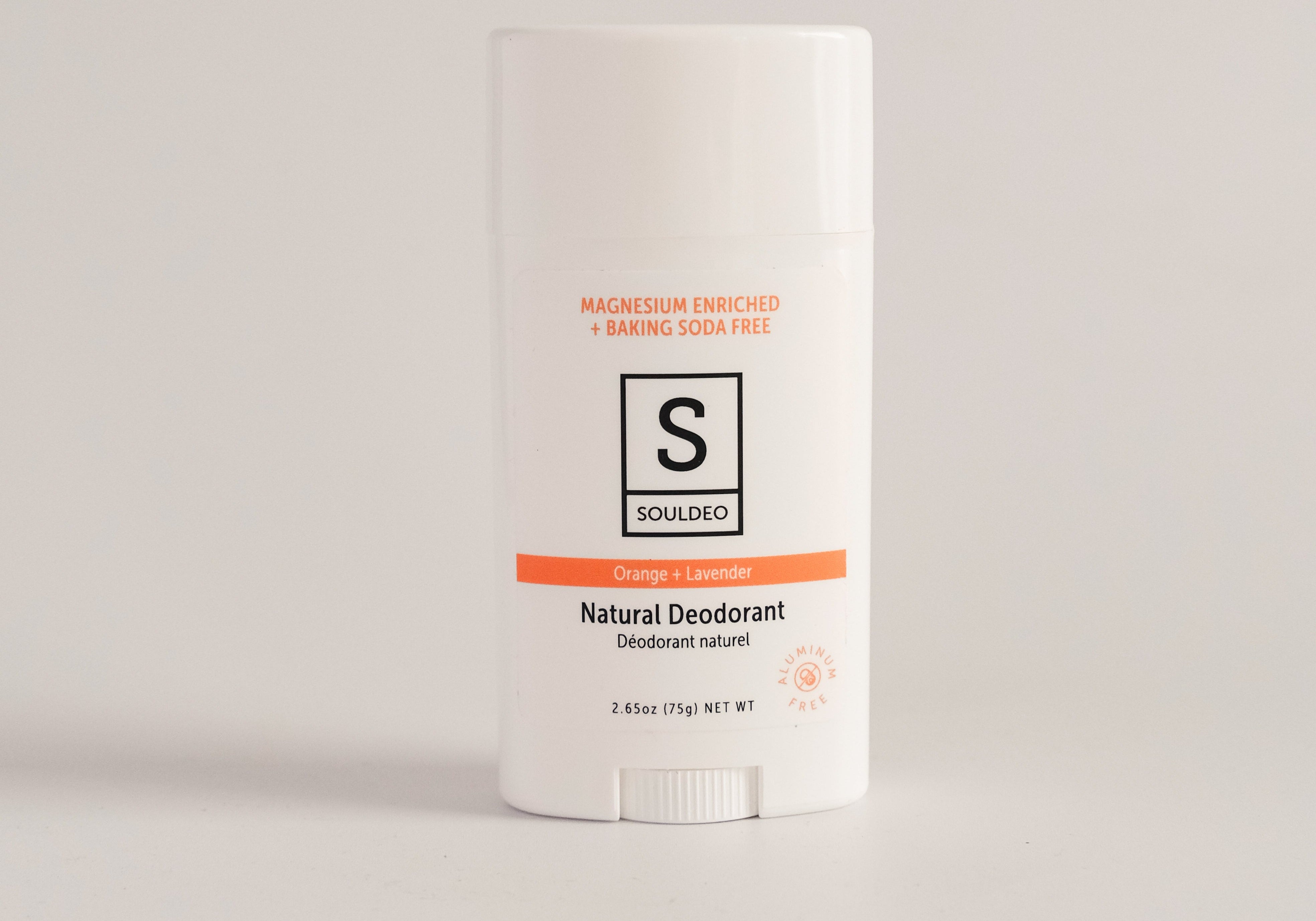 Baking Soda Free Orange + Lavender Natural Deodorant Regular 2.65 oz