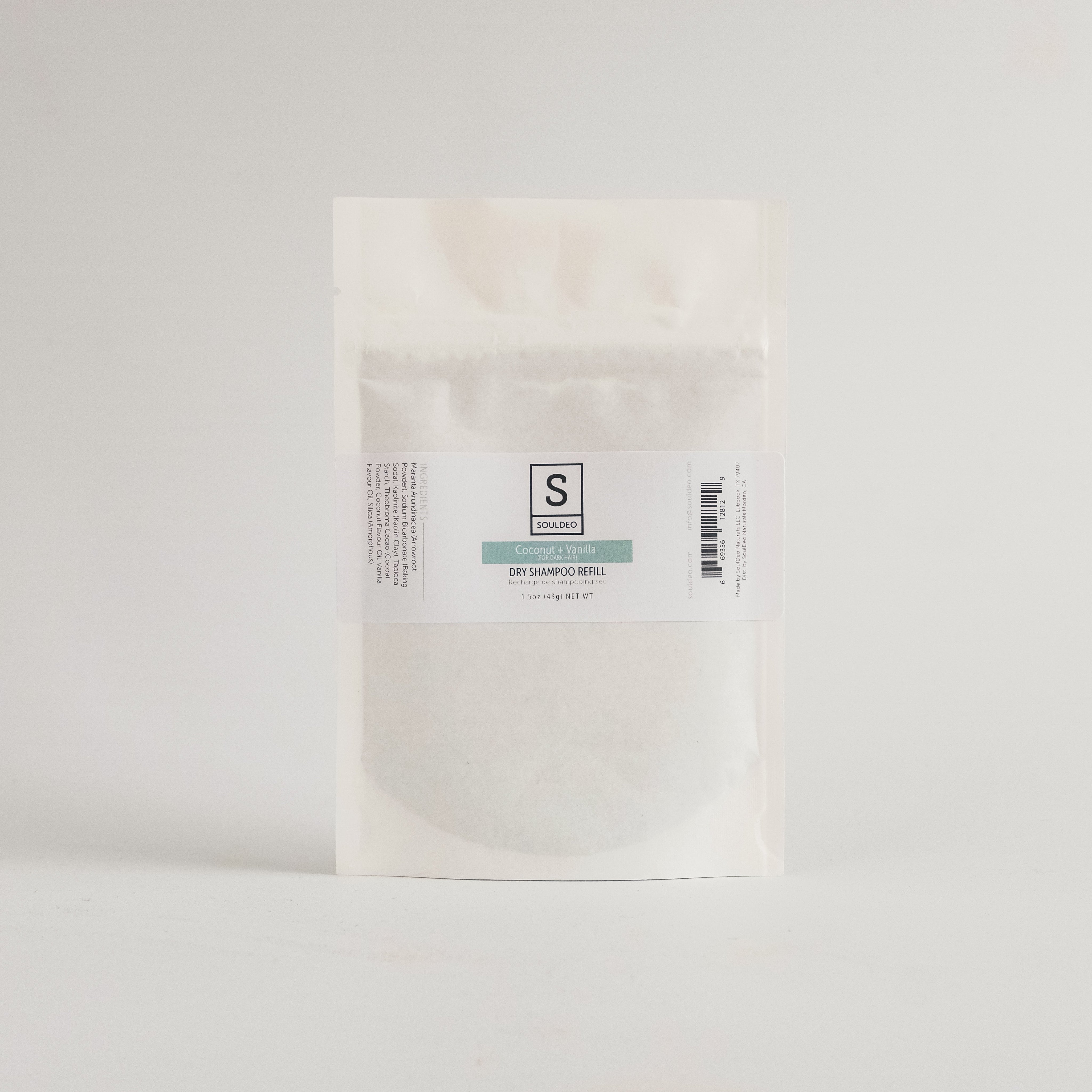 Coconut + Vanilla Dry Shampoo + Body Powder (dark hair)